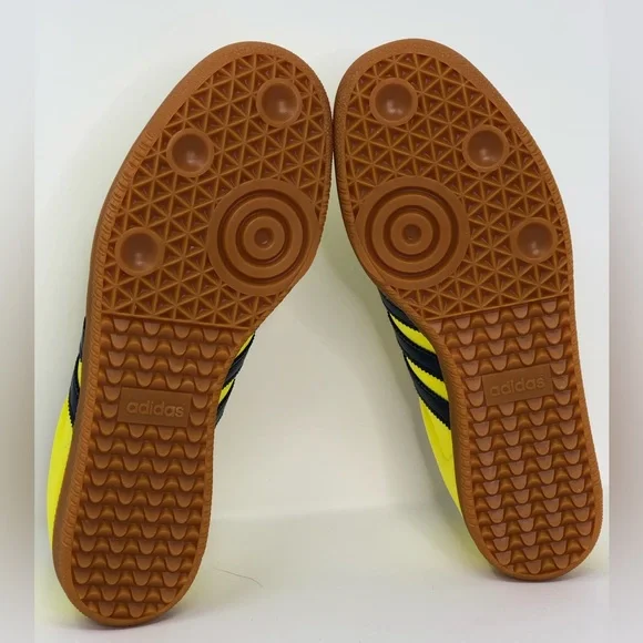 Adidas Women’s Samba OG Shock Yellow Night Indigo JI2594 - Size 10.5 - Picture 2 of 14